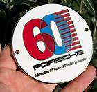 CAR RADIATOR BADGE * PORSCHE CELEBRATING 60 YEARS OF PASSION IN 