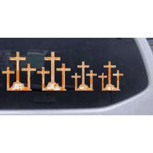 Christian 3 Crosses Stick Family Stick Family Car Window Wall Laptop 