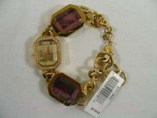 Baby Phat Charm Bracelet Crystal Gold Dress Watch BPH126GD  