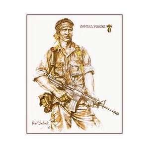  United States Special Forces, Peter Badcock Print