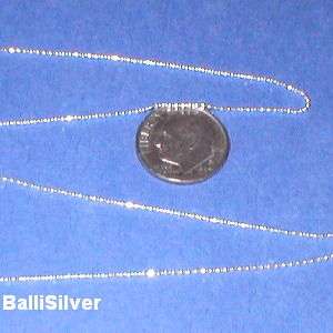 feet Sterling Silver BULK 1mm Diamond Cut BALL CHAIN  