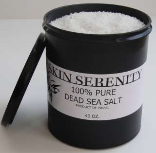 SKIN SERENITY 100% PURE DEAD SEA SALT   3 POUNDS  