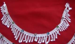   pair Silver chain anklet ankle bracelet Belly Dance ATS Indian jewelry