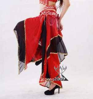 Belly Dance Double color Trousers Skirt Pants  