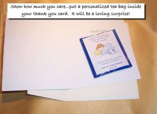 BABY SHOWER FAVORS PERSONALIZED TEA BAG LABELS   60  