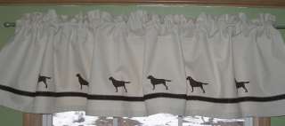 Dachshund Dog Curtain Window Valance Original Choice of Smooth, LH 
