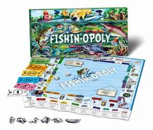 FISHINOPOLY Board Game Ages 8 & Up Monopoly NEW  