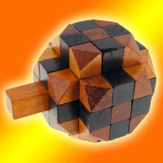 Cross Box Wood Construction Puzzle Wooden Brain Teaser  