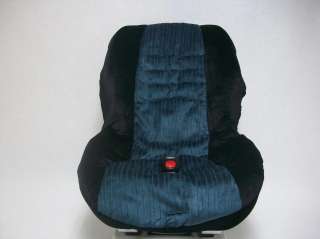 Britax Marathon Car Seat Cover Padded Steel Blue Black Infant Baby 