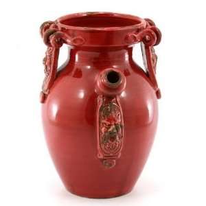  SCAVO BURGUNDY Brocca/Vase w/Handles [#H8/B SRB]