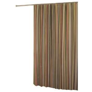 In Style Cocoa Stripe Shower Curtain, Earth tone Stripes 