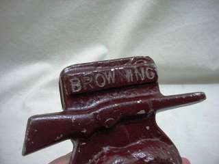 RARE ? CAST METAL BROWNING FIREARMS BOOKENDS  