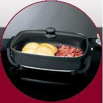 Deni 12Inches L x 12-in W 1300-Watt Non-Stick Electric Skillet at