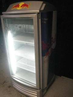   Radius Front Fastlane Merchandiser Red Bull Cooler Refrigerator  