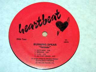 Burning Spear/Farover/1982 Heartbeat LP/Reggae  
