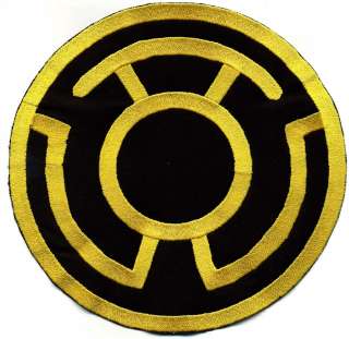 Large 8 Yellow on Black Lantern Corps Classic Style Patch  