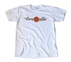 Vintage Classic Campagnolo Red Globe Logo T Shirt  