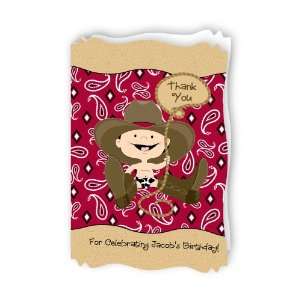  Little Cowboy   Personalized Birthday Party Thank You 