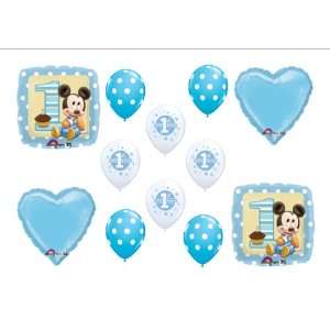   Mickey Mouse Birthday 1st First Party Balloons Decorations Supplies