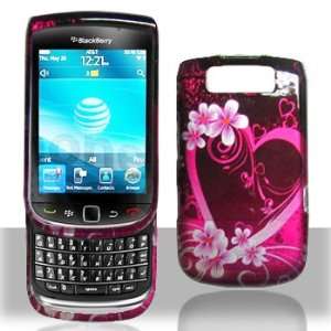 Blackberry Torch 9800 9810 Purple Love Case Cover Protector (free ESD 