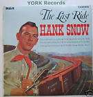 Record Album LP HANK SNOW TALES OF THE YUKON  