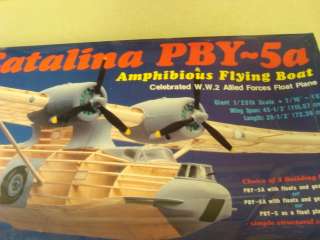 GUILLOWS **CATALINA PBY 5a AMPHIBIOUS FLYING BOAT** BALSA MODEL KIT 