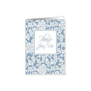  Blue Floral Bridal Shower Invitation Card Card Health 