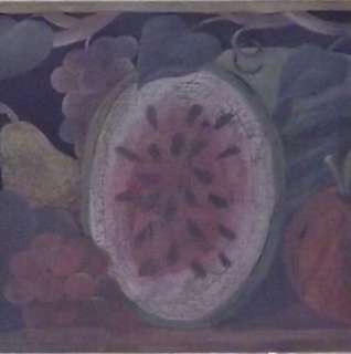 Country Wallpaper Border Fruit Apple Pear Watermelon  