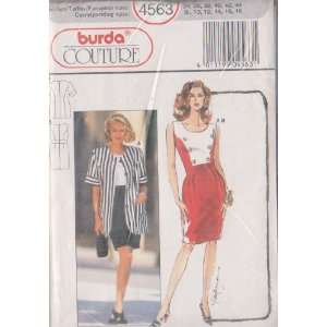  Misses Lined Jacket and Dress Burda Sewing Pattern 4563 