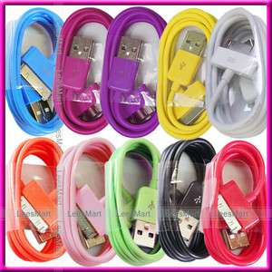 3ft colorful USB data charger cable cord for ipod touch iphone 3G 3Gs 