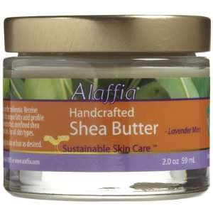  Alaffia Handcrafted Shea Body Butter, Lavender Mint, 2 oz 