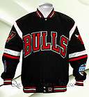 Chicago Bulls Jacket 6XL Cotton Twill Authentic Black Red White High 