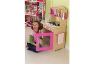 KidKraft Pink Wooden Kitchen Children Pretend Playset  