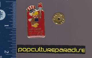 1984 OLYMPIC SPONSOR LAPEL HAT PIN Coca Cola Coke  
