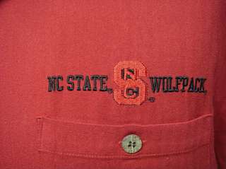 North Carolina State Univ NCSU Wolfpack Button Up Shirt  