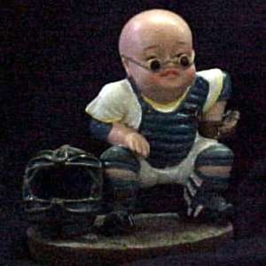  Buddha Boy Playing Catcher in Baseball 