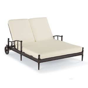  Sorrento Double Outdoor Chaise Lounge Chair Cushions 