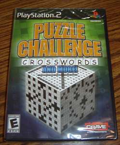 PS2 Puzzle Challenge Crosswords and More Game – New  
