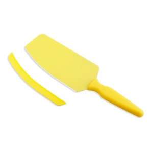 Kuhn Rikon Cut & Scoop Flexi Spatula Knife Yellow  Kitchen 