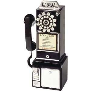   1950S CLASSIC PAY PHONE (BLACK) (TELEPHONES/CALLER IDS/ANS