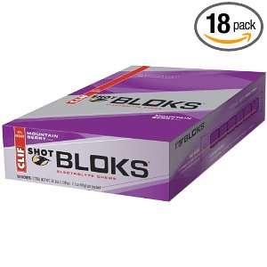  Clif Shot Bloks, Mountain Berry, 18 Count Health 