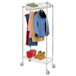 Rolling Garment Rack with Natural Canvas Cover by Richards 