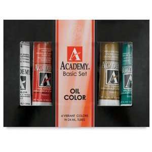  Grumbacher Academy Oil Color Sets   6 Color Collegiate Set 