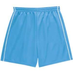  Womens Performance Softball Shorts W/ Piping COLUMBIA BLUE/WHITE W2XL