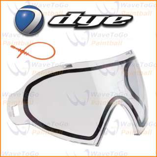 DYE I4 Thermal LENS Clear PAINTBALL Mask + Squeegee  