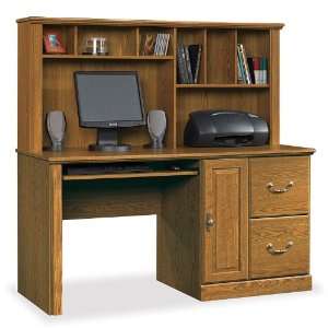  Sauder Orchard Hills Large Wood Computer Desk with Hutch 