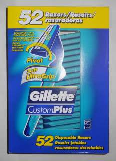 2x 52 Gillette Disposable Razors Soft Grip, Custom Plus, 104 Comfort 