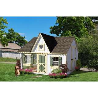 Little Cottage Company Victorian Cottage Kennel Dog House  