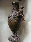 Vintage Spelter Metal Weidlich Brothers Metal Courting Couple Vase