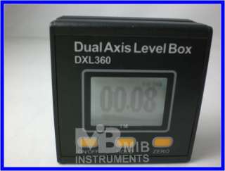   digital protractor inclinometer dual axis level box mib instruments